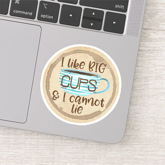 Funny coffee Die Cut Sticker Decal (Detail)