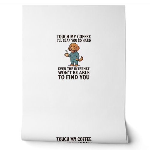 Funny Coffee Dog Vintage Engraving Shirt Design_1 Wallpaper
