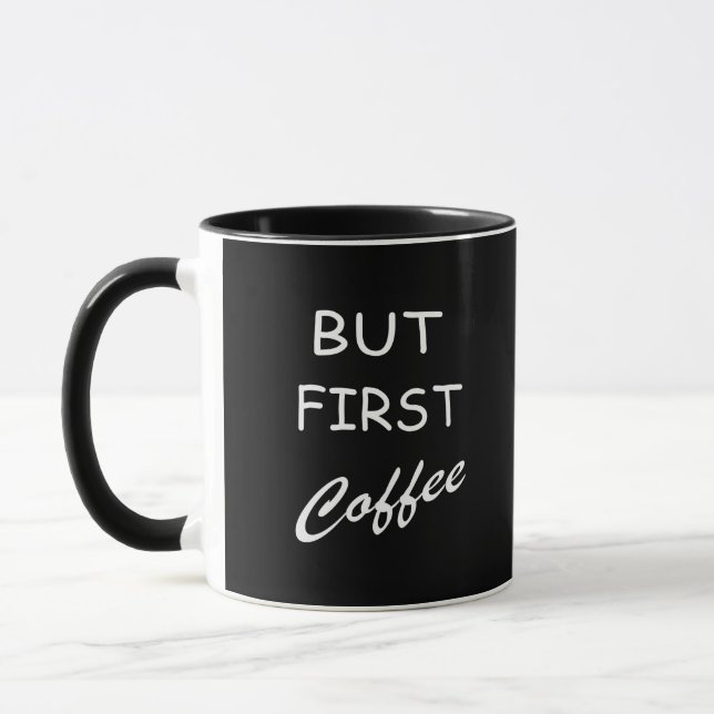 Funny coffee drinker quotes  mug (Left)