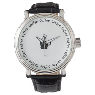 Funny Coffee eWatch Watch – “Coffee O’Clock”