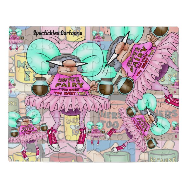 Funny Coffee Fairy Puzzle (Puzzle Horizontal)