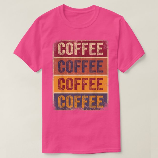 Funny Coffee Gifts Retro Coffee Lover Tee Coffee M (Design Front)
