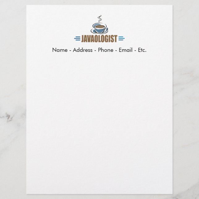 Funny Coffee Letterhead (Front)