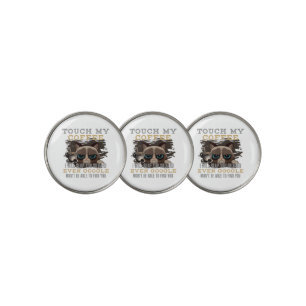 Funny Coffee Lover - Cat Humour Golf Ball Marker
