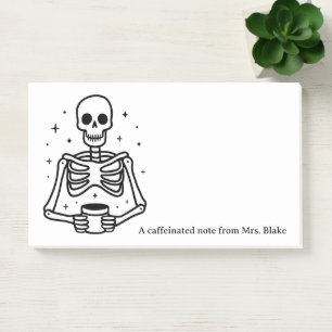 Funny coffee lover dark humor post-it notes