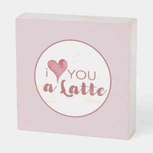 Funny Coffee Lover Gift Kitchen Decor Wooden Box Sign