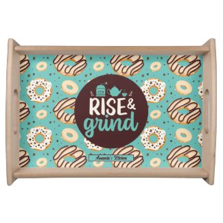 Funny Coffee Lover Pun Cool Retro Donut Pattern