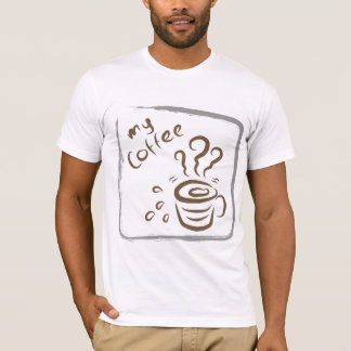 Funny Coffee Lover Quote Minimalist Sketch T-Shirt
