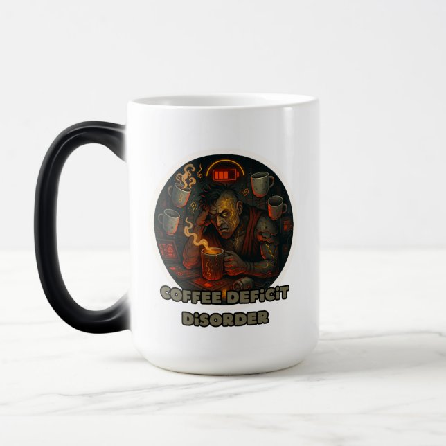 funny coffee low battery mug (Left)