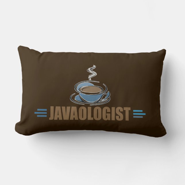 Funny Coffee Lumbar Pillow (Front)