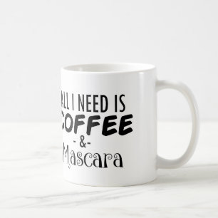 Funny Coffee & Mascara Coffee Mug