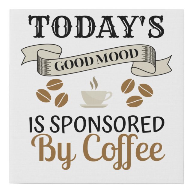 Funny Coffee Memes Canvas (Front)