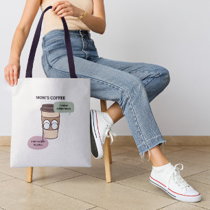 Funny Coffee Mom Secret Knowledge Quote Tote Bag