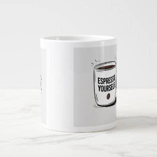 Funny Coffee Mug – "Espresso Yourself" Quote – Gif