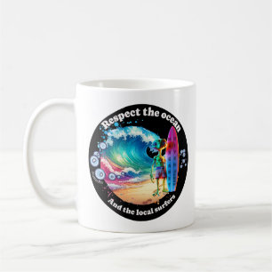 Funny coffee mug et respect ocean