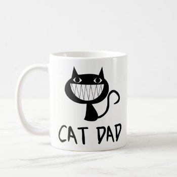 Funny Coffee Mug Gift - Cat Dad - Coffee Lover Mug by primopeaktees at Zazzle