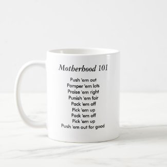 Funny Coffee Mug - Motherhood 101