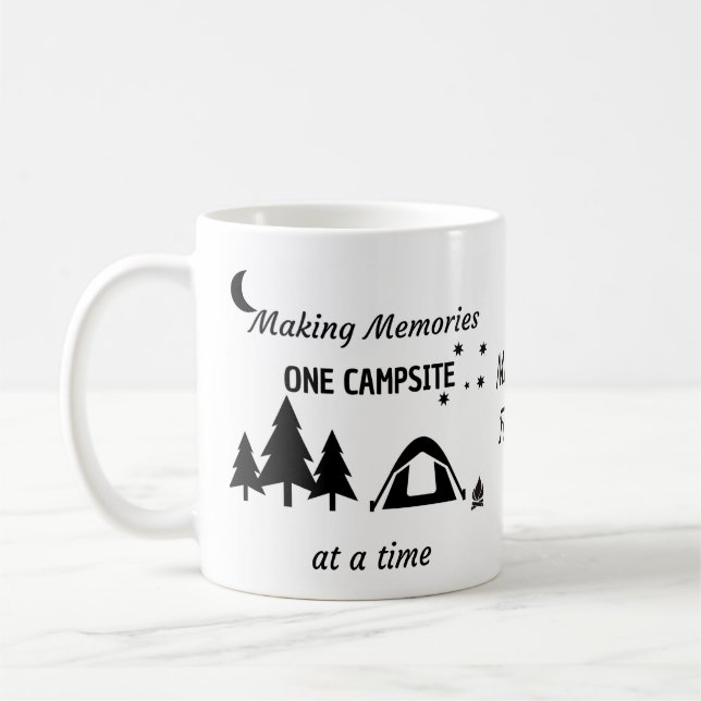Funny Coffee Mug, Personalized Camping Coffee Mug (Left)