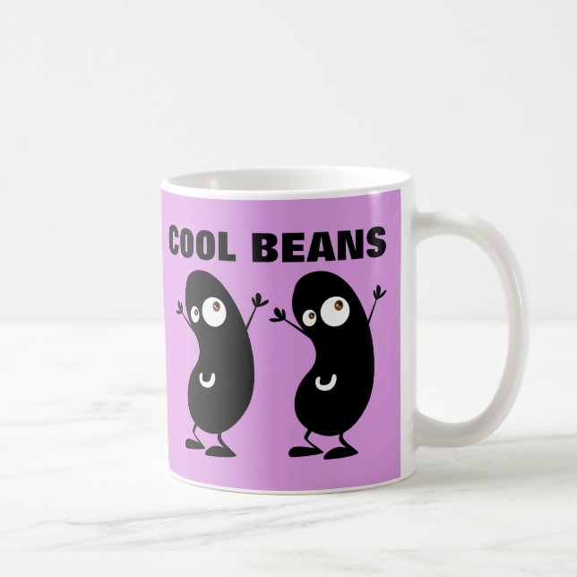 FUNNY COFFEE MUGS "COOL BEANS" (Right)