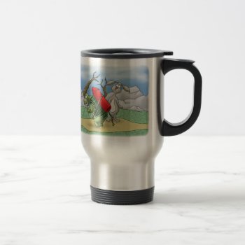 Funny Coffee Mugs: Working Smarter Travel Mug by nopolymon at Zazzle