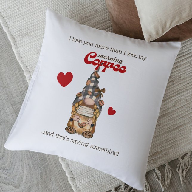 Funny Coffee Pillow – Valentine Gift for Him (Creator Uploaded)