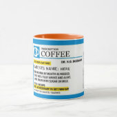 Funny COFFEE Prescription Combo Mug (Center)