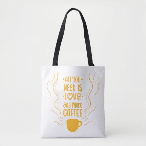 Funny Coffee Quote Caffeine Lover Addiction Quote Tote Bag