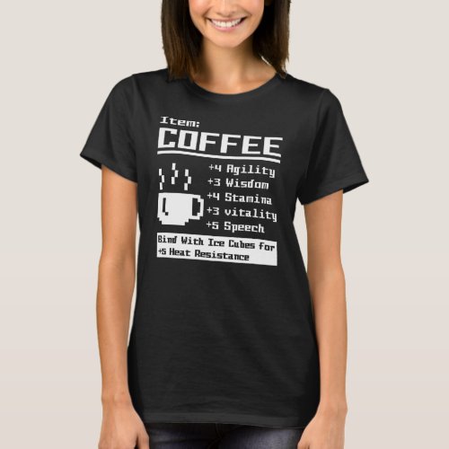 Funny Coffee sarcastic benefits Agility Wisdom T_Shirt