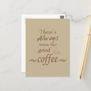funny coffee sayings postcard