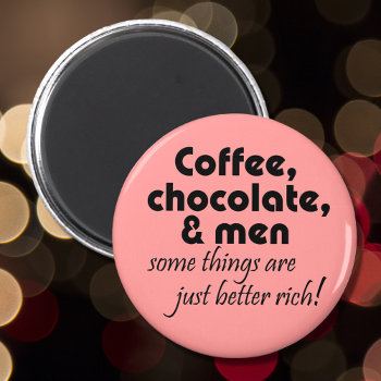 Funny Coffee Shop Gifts Pink Fridge Magnets by Wise_Crack at Zazzle
