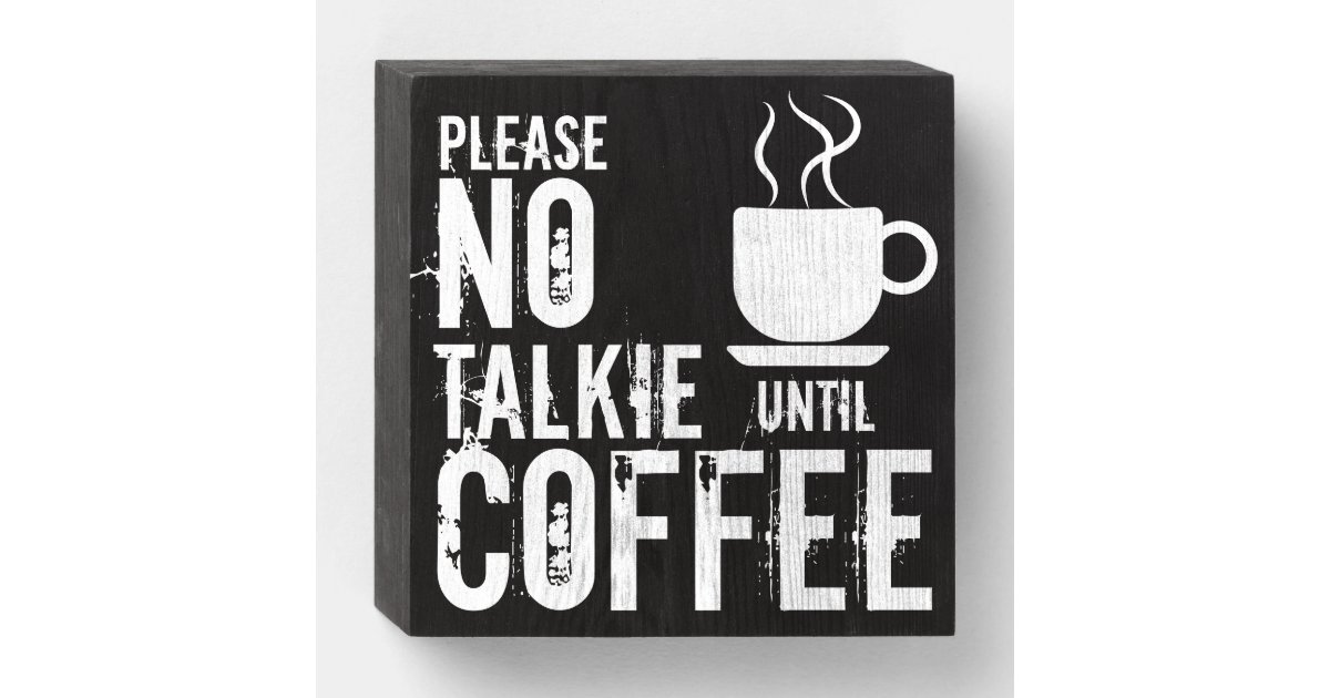 no coffee sign