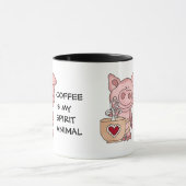 Funny Coffee Spirit Animal Mug (Center)