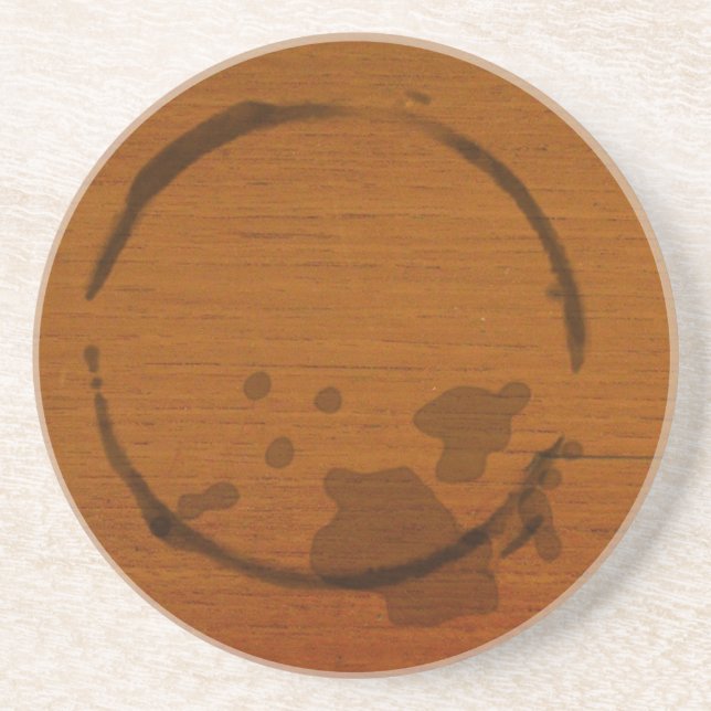 Funny coffee stain coaster (Front)