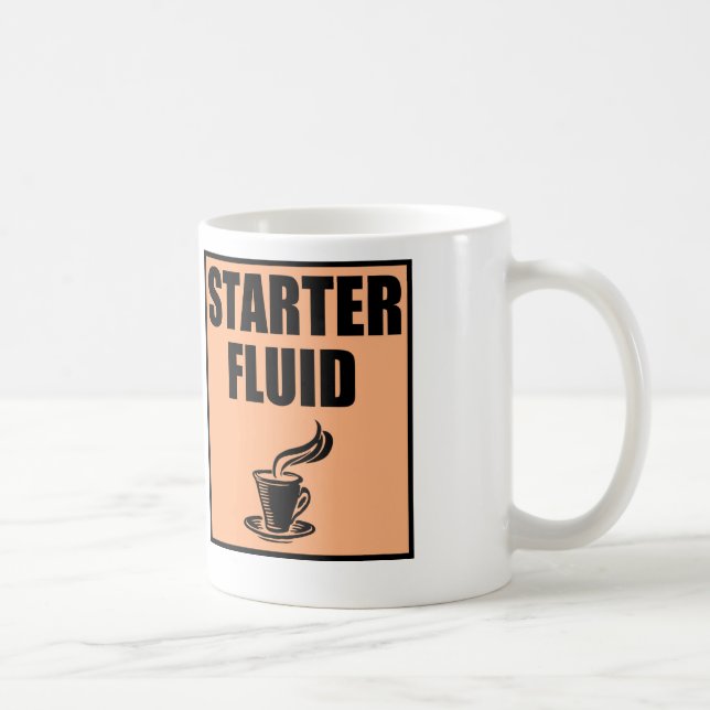 Funny Coffee Starter Fluid Coffee Mug (Right)