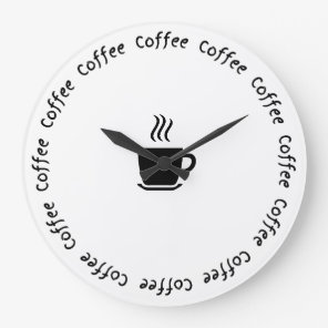 Funny Coffee Wall Clock – “Coffee O’Clock”