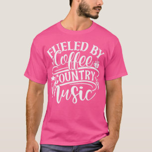 Funny Coffee Western Line Dancing Cowgirl Country T-Shirt