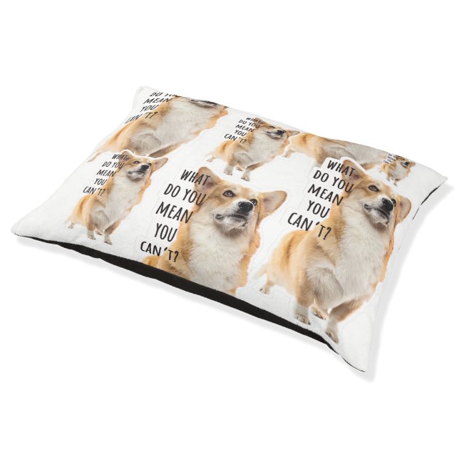 Funny Collage Corgi Meme Pet Bed (Angled)