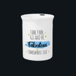 Funny Colleague Leaving, Going Away for Coworker Beverage Pitcher<br><div class="desc">Celebrate your coworker's next adventure with this hilarious farewell gift! Perfect for office send-offs, this unique and humorous design makes saying goodbye a little easier. Whether they're retiring, relocating, or moving on to a new job, this funny going-away present will bring a smile to their face. Ideal for coworkers, bosses,...</div>