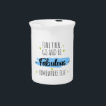 Funny Colleague Leaving, Going Away for Coworker Beverage Pitcher<br><div class="desc">Celebrate your coworker's next adventure with this hilarious farewell gift! Perfect for office send-offs, this unique and humorous design makes saying goodbye a little easier. Whether they're retiring, relocating, or moving on to a new job, this funny going-away present will bring a smile to their face. Ideal for coworkers, bosses,...</div>