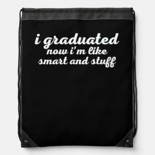 Funny College High School Graduation Gift Drawstring Bag