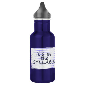 Funny College Professor Water Bottle
