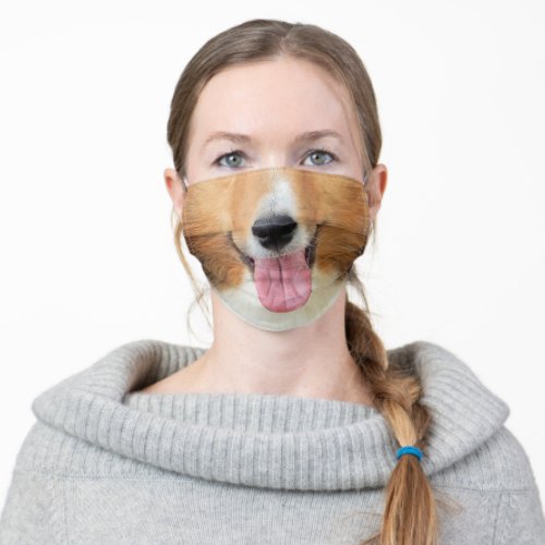 Funny Collie Dog Adult Cloth Face Mask