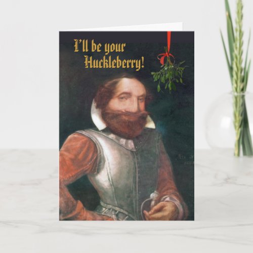 Funny Colonial Christmas Holiday Card