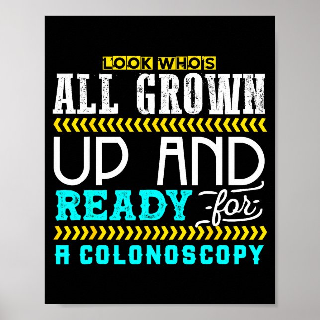 Funny Colonoscopy Joke Medical Humor Checkup  Poster (Front)