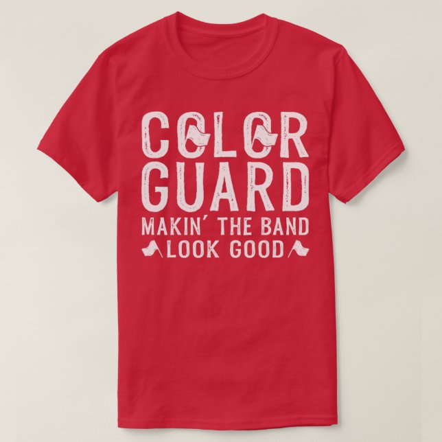 Funny Color Guard T-Shirt (Design Front)