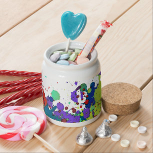 FUNNY COLOR SPLASH I + your backgr. & ideas Candy Jar