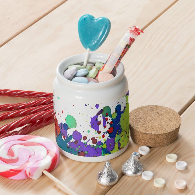 FUNNY COLOR SPLASH I + your backgr. & ideas Candy Jar (In Situ)