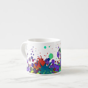 FUNNY COLOR SPLASH I + your backgr. & ideas Espresso Cup