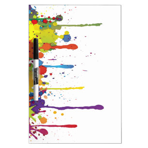 FUNNY COLOR SPLASH II + your backgr. & ideas Dry Erase Board