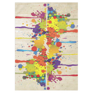 FUNNY COLOR SPLASH II + your backgr. & ideas Tablecloth
